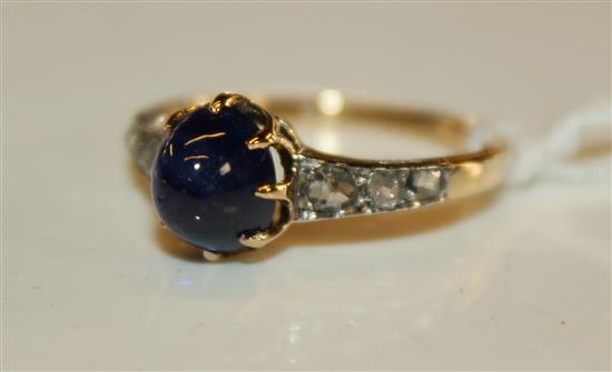 Sapphire & diamond ring (boxed)